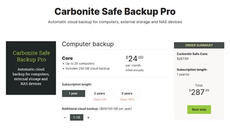 carbonite safe backup pro cost